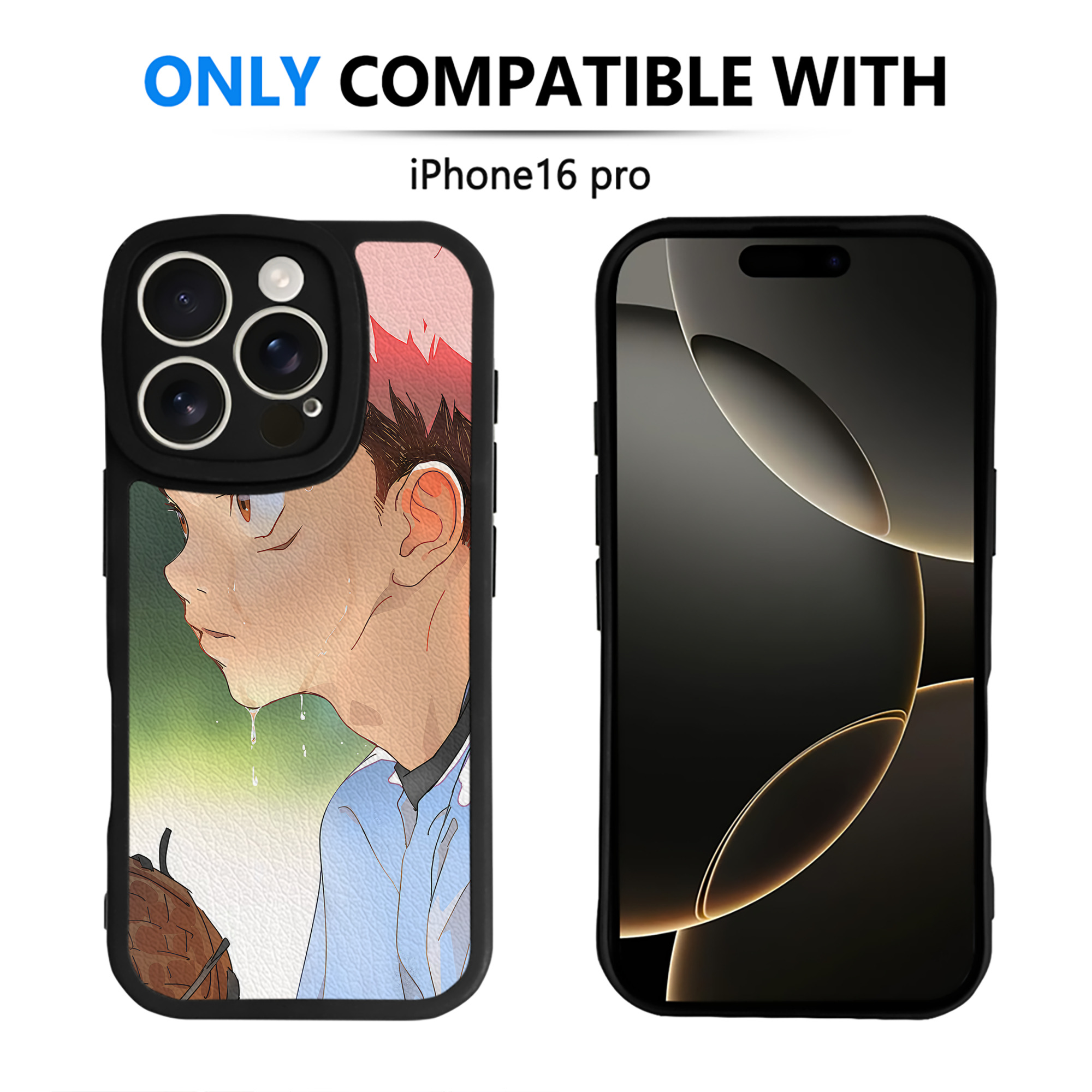（画像用） 呪術廻戦 Jujutsu Kaisen 【iPhone 16シリーズ対応】シリコンスマホケース（レザー調） 材質：シリコン